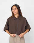 SISTERS POINT BLAZER NELLY-JA JACKET DARK BROWN