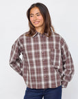 SISTERS POINT BLOUSE IRINE-SH3 BERRY CHECK