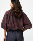 SISTERS POINT BLAZER NELLY-JA1 JACKET BERRY CHECK