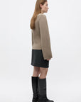 ENVII VEST ENLILLE LS CARDIGAN BRINDLE