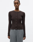 ENVII VEST ENVOLVI LS LONG CARDIGAN CHOCOLATE TORTE