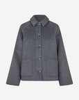 ENVII JAS ENKATE SHORT JACKET 7276 DARK GREY MELANGE
