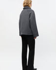ENVII JAS ENKATE SHORT JACKET 7276 DARK GREY MELANGE
