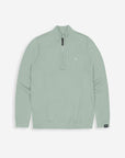 BUTCHER OF BLUE PULLOVER CLIFDEN HALFZIP ICE GREEN