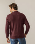 STATE OF ART PULLOVER BASIS MET V-HALS DONKERROOD