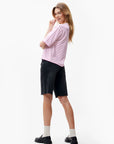 CATWALK JUNKIE T-SHIRT STRIPED LOOSE FIT PINK LEMONADE