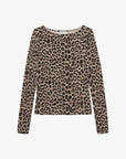 CATWALK JUNKIE TOP LEOPARD LONG SLEEVE SAND