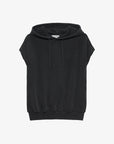 CATWALK JUNKIE SWEATER SLEEVELESS WITH HOODIE FADED DARK GREY