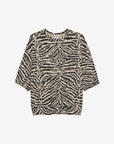CATWALK JUNKIE T-SHIRT SWEATER ZEBRA SHORTSLEEVE CEMENT