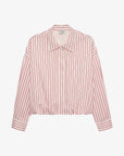 CATWALK JUNKIE BLOUSE TUCK-IN STRIPE RIBBON RED