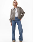 CATWALK JUNKIE JAS BOMBER CHECK BROWN