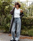 CATWALK JUNKIE JEANS LOOSE FIT WITH FOLD TINTED BLUE
