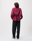 CATWALK JUNKIE BLOUSE OPEN BACK STRIPE WINETASTING