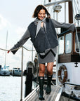 CATWALK JUNKIE ACCESSOIRES SJAAL TRIANGLE SCARF GREY MELANGE