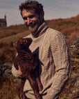 STATE OF ART PULLOVER GEMELEERDE SCHIPPERSTRUI KIT/SEPIA