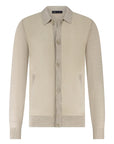 STATE OF ART ATELIER VEST MET EEN SUEDE VOORZIJDE BEIGE