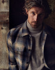 STATE OF ART OVERSHIRT RUIT MET KLEPZAKKEN DONKERBLAUW/KIT