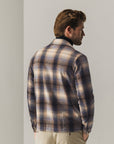 STATE OF ART OVERSHIRT RUIT MET KLEPZAKKEN DONKERBLAUW/KIT