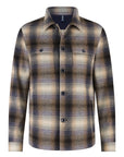 STATE OF ART OVERSHIRT RUIT MET KLEPZAKKEN DONKERBLAUW/KIT