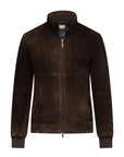 STATE OF ART JACK VAN SUÉDE REGULAR FIT DONKER BRUIN