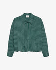 CATWALK JUNKIE BLOUSE TUCK IN STRIPE SEA MOSS