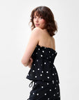 CATWALK JUNKIE TOP DOTTED SPAGHETTI BLACK