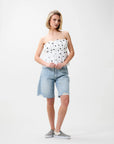 CATWALK JUNKIE SHORT LOOSE FIT JORTS DAMAGED BLUE