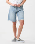 CATWALK JUNKIE SHORT LOOSE FIT JORTS DAMAGED BLUE