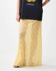 CATWALK JUNKIE ROK LACE SKIRT MELLOW YELLOW