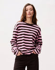 CATWALK JUNKIE SWEATER STRIPED LONG SLEEVE BROWNIE