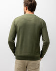 STATE OF ART PULLOVER BIOLOGISCH KATOEN V-HALS MOSGROEN