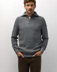 STATE OF ART PULLOVER SCHIPPERSTRUI BIOLOGISCH KATOEN DONKERBLAUW/GRINT