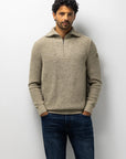 STATE OF ART PULLOVER SCHIPPERSTRUI BIOLOGISCH KATOEN TAUPE/MANGO