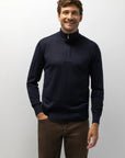 STATE OF ART ATELIER PULLOVER MET MERINOWOL DONKERBLAUW