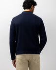 STATE OF ART ATELIER VEST GEBREID MET MERINOWOL DONKERBLAUW