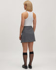 EDITED ROK LEXA WOOL SKIRT GREY MELANGE