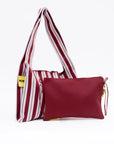 MOSJ ATELIER TAS THE BURGUNDY BOXER BAG
