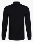 CAVALLARO PULLOVER MERINO HALF ZIP TRUI BLACK