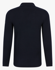 CAVALLARO PULLOVER POLO MERINO ZIP TRUI DARK BLUE