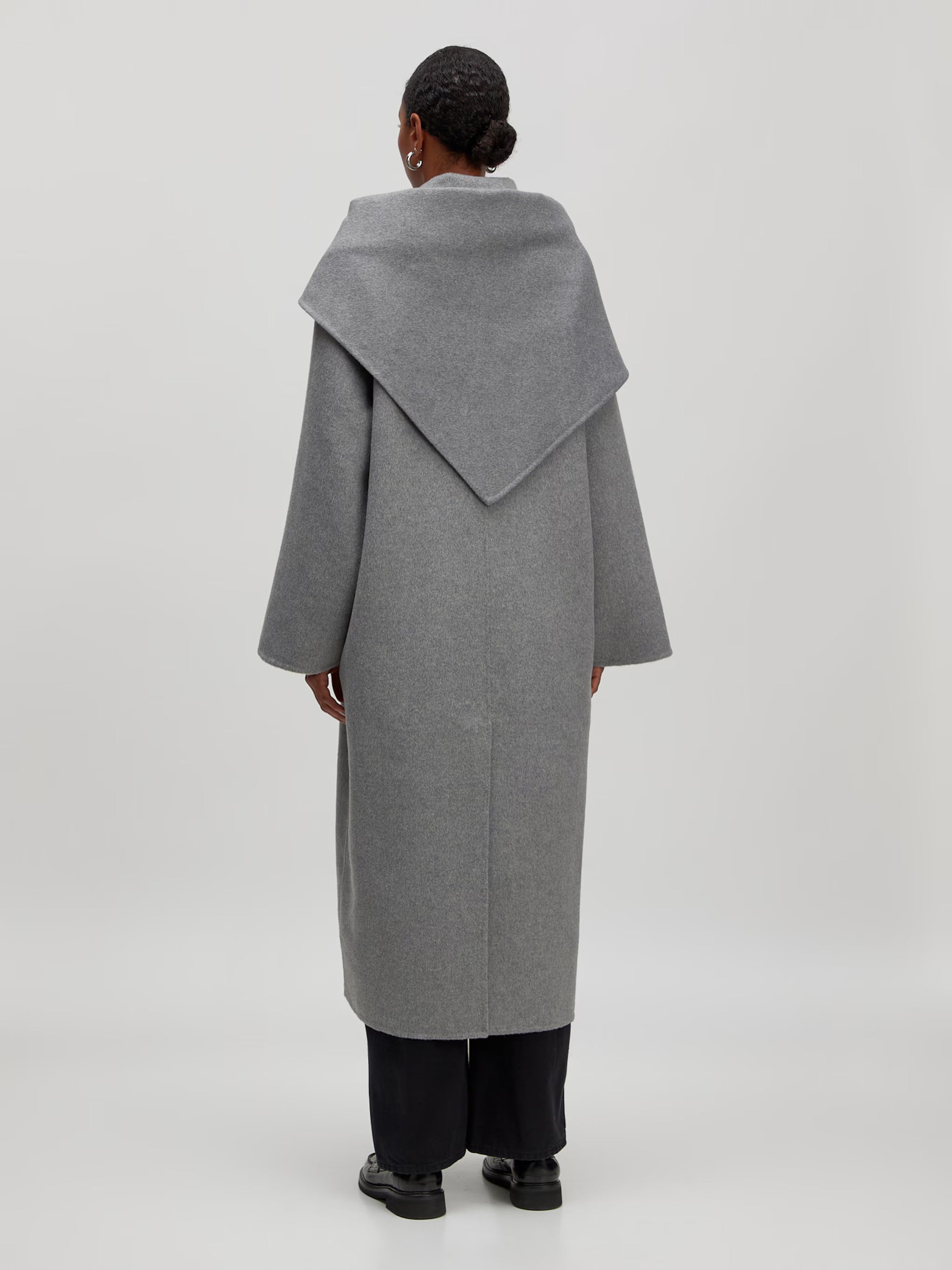 EDITED JAS ALEA WOOL COAT GREY MELANGE