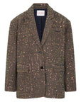STUDIO AMAYA BLAZER MIDNIGHT PAILLETTEN OVERSIZED MULTI PRINT
