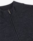 CAVALLARO PULLOVER MERINO HALF ZIP TRUI ANTRACITE