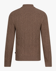 CAVALLARO PULLOVER ORGANTO HALF ZIP TRUI TAUPE