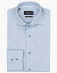 CAVALLARO OVERHEMD SEREGNO SLIM FIT LIGHT BLUE WHITE