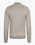 CAVALLARO PULLOVER MERINO HALF ZIP TRUI LIGHT TAUPE