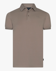 CAVALLARO POLO DARIONE REGULAR FIT POLOSHIRT TAUPE