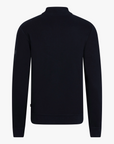 CAVALLARO SWEATER DIAGONO HALF ZIP DARK BLUE