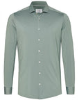 PURE H. TICO OVERHEMD THE FUNCTIONAL SHIRT PLAIN LIGHT GREEN