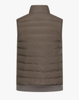 CAVALLARO BODYWARMER QUINTINO LINED DARK TAUPE