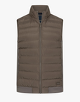 CAVALLARO BODYWARMER QUINTINO LINED DARK TAUPE